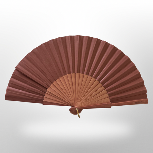 Abanico Verao Marron 23cm