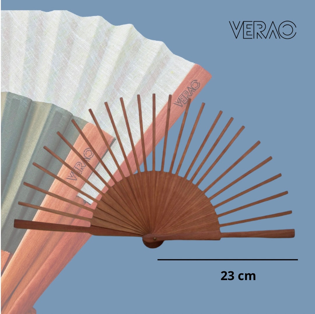 Abanico Verao Marrón 19cm